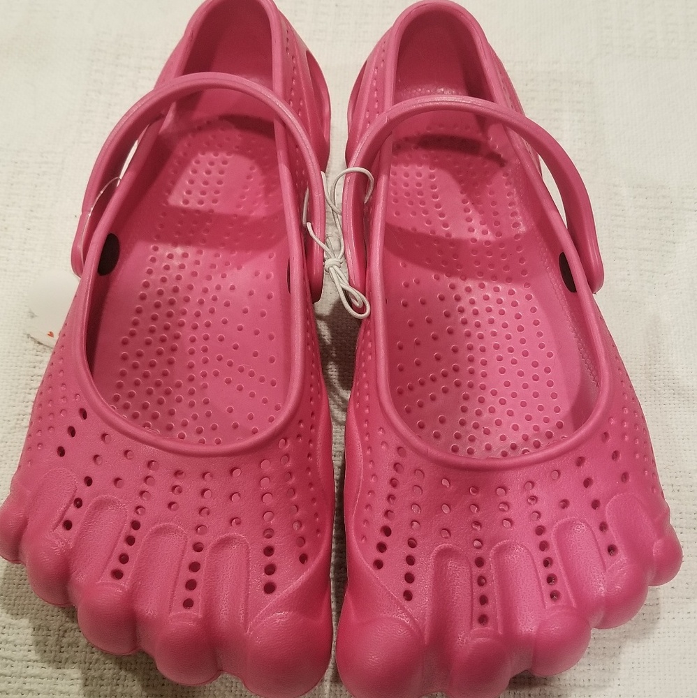 Pink Croc Like Shoes